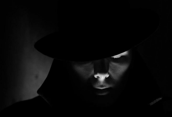 Alexandre Julien pictured during the Soufferance film noir photoshoot.